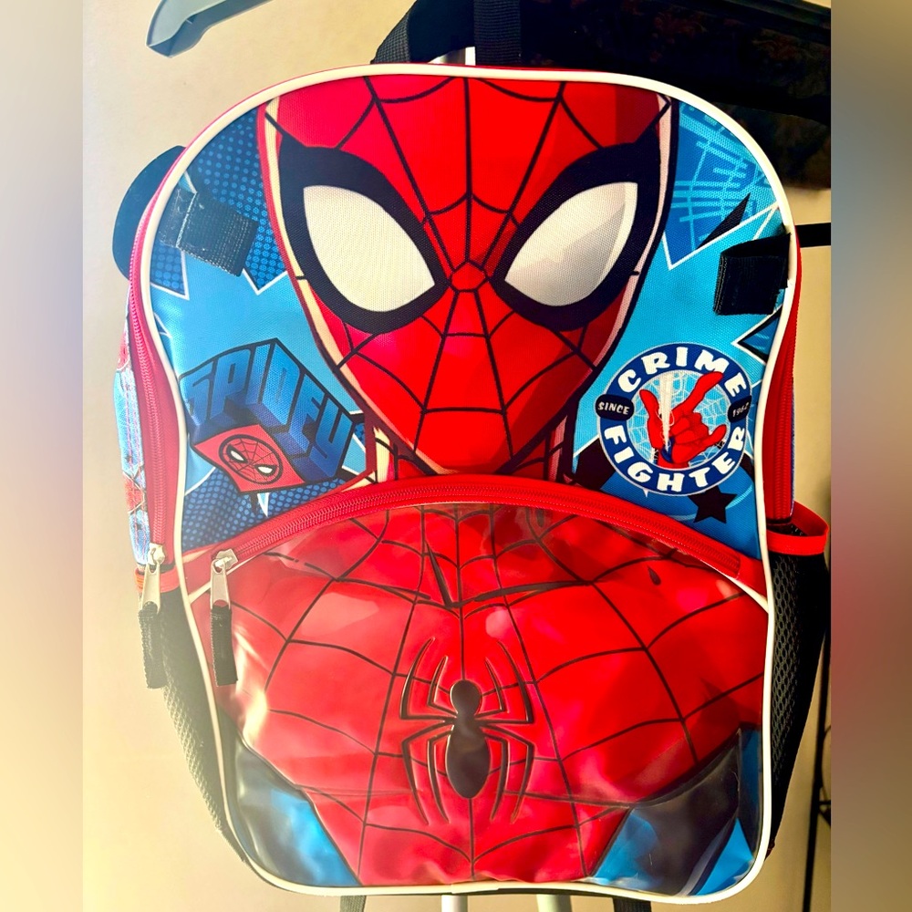 Spiderman Kids Backpack - Red and Blue